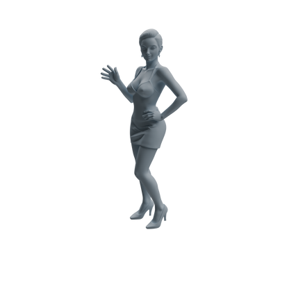 MRY-SFW LYTR930 Nightclub Party Woman Character Modern Model 3 pcs