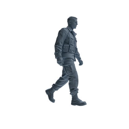 MRY-SFW SSTR179 Miniatures Soldier Model Kit Logistics Soldier Pose Modern Model 3 pcs