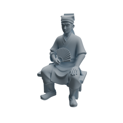 MRY-SFW LYTR979 Ancient Literati Gentleman Character Modern Model 3 pcs