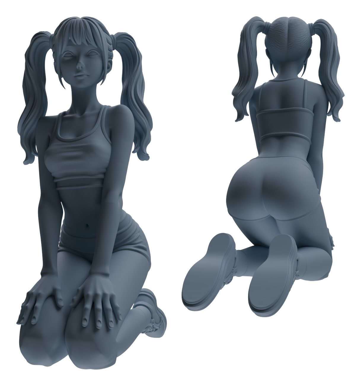 MRY-SFW LYTR832 Resting Female Athlete Figure Modern Model 6 pcs Miniature Car Diorama Figures Scene Props Accessories Resin