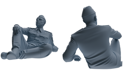 MRY-SFW LYGR734 WWII Soviet Army War Scene Seven-Person Rest Group