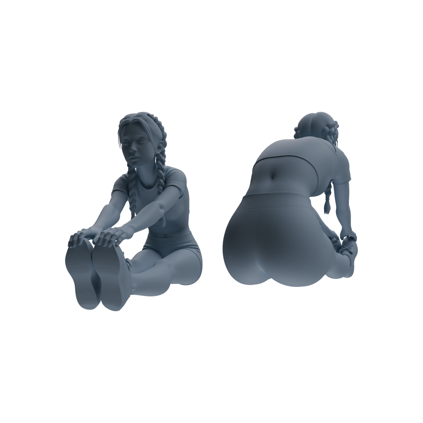 MRY-SFW LYTR810 Female Yoga Figure Modern Model 5 pcs Miniature Car Diorama Figures Scene Props Accessories Resin