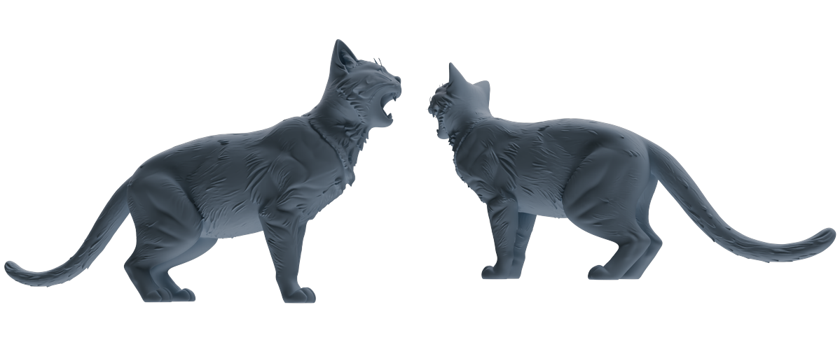 MRY-SFW LYTR844 Cat Pose Model 4 pcs Miniature Car Diorama Figures Scene Props Accessories Resin