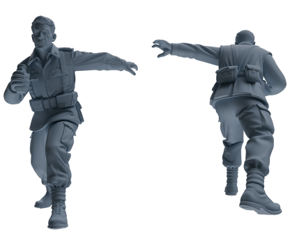 MRY-SFW SSTR202 Miniatures Soldier Model Kit Assault Combat Soldier Pose Modern Model 3 pcs