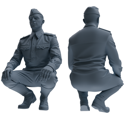MRY-SFW LYGR732 WWII Soviet Army War Scene Daily Routine 2 Seven-Person Group