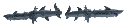 MRY-SFW LYGS394 Shark Shaped Knife Weapon Modern Model 5 pcs