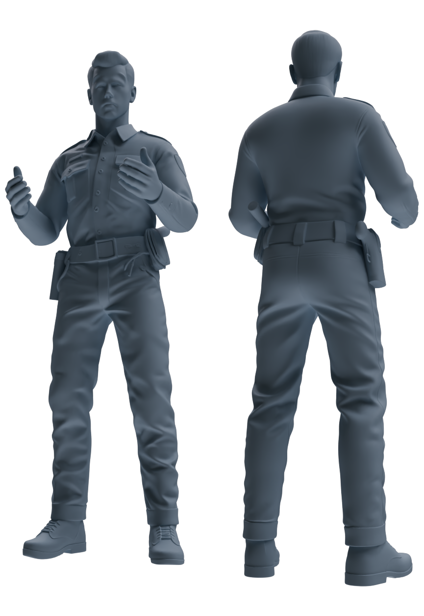 MRY-SFW LYGR675 Los Angeles Patrol Police Six-Person Daily Routine 2