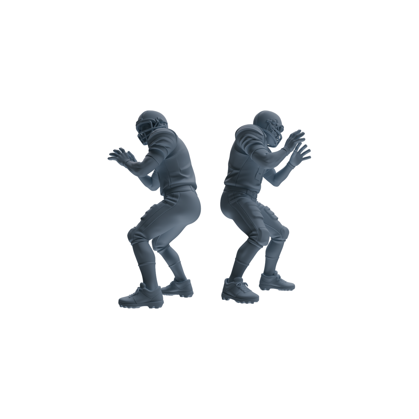 MRY-SFW LYTR809 American Football Player Figure Modern Model 5 pcs Miniature Car Diorama Figures Scene Props Accessories Resin