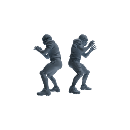 MRY-SFW LYTR809 American Football Player Figure Modern Model 5 pcs Miniature Car Diorama Figures Scene Props Accessories Resin
