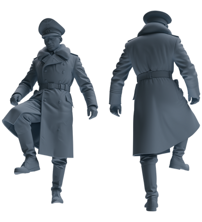 MRY-SFW LYGR707 WWII German Army War Scene Six-Person Daily Routine Group 3