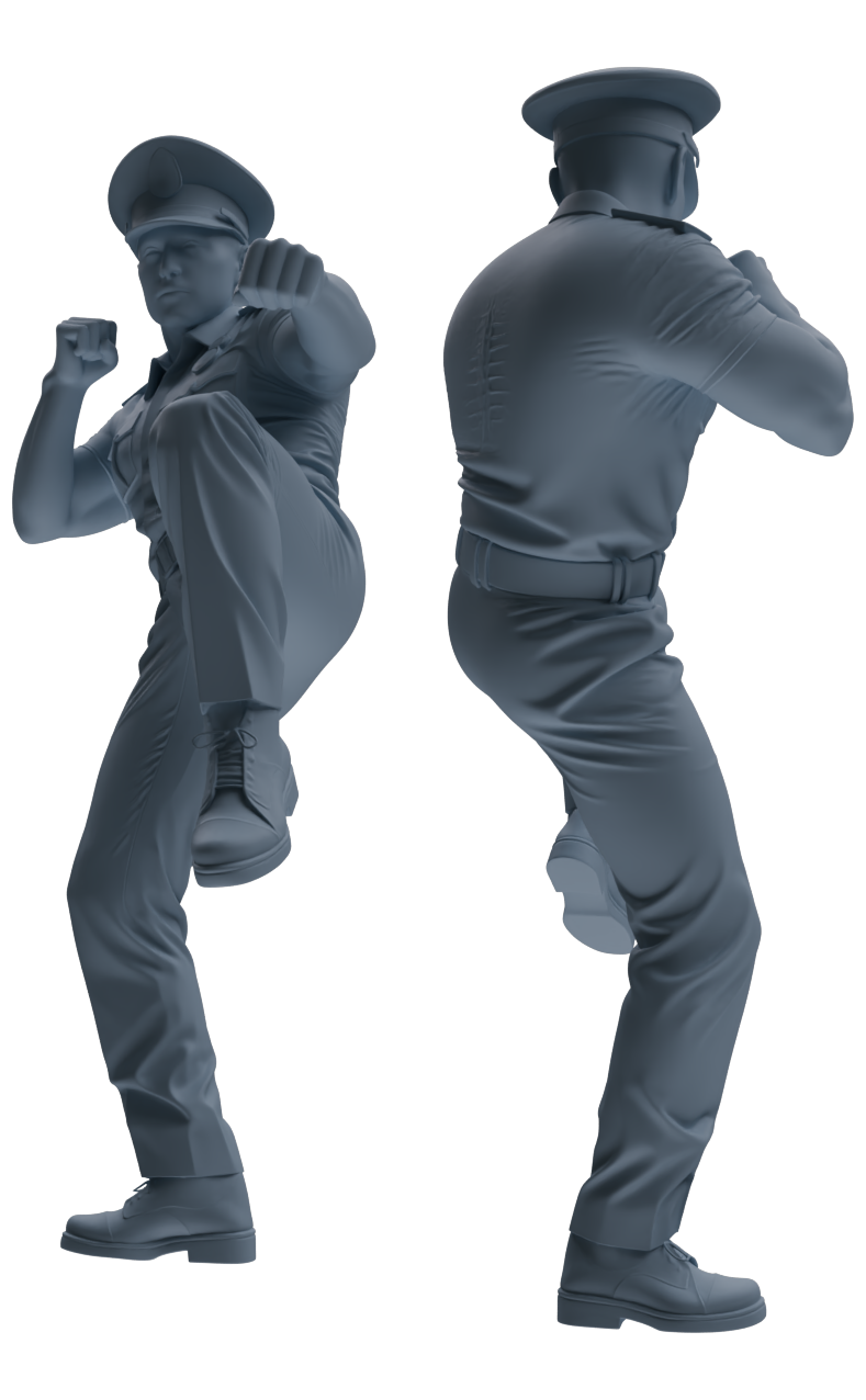 MRY-SFW LYGR763 Modern Hong Kong Police Six-Person Combat Group