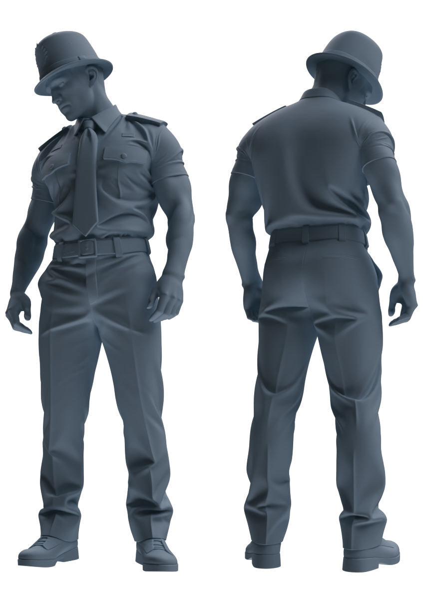 MRY-SFW LYGR806 Modern British Police Six-Person Punishment Group
