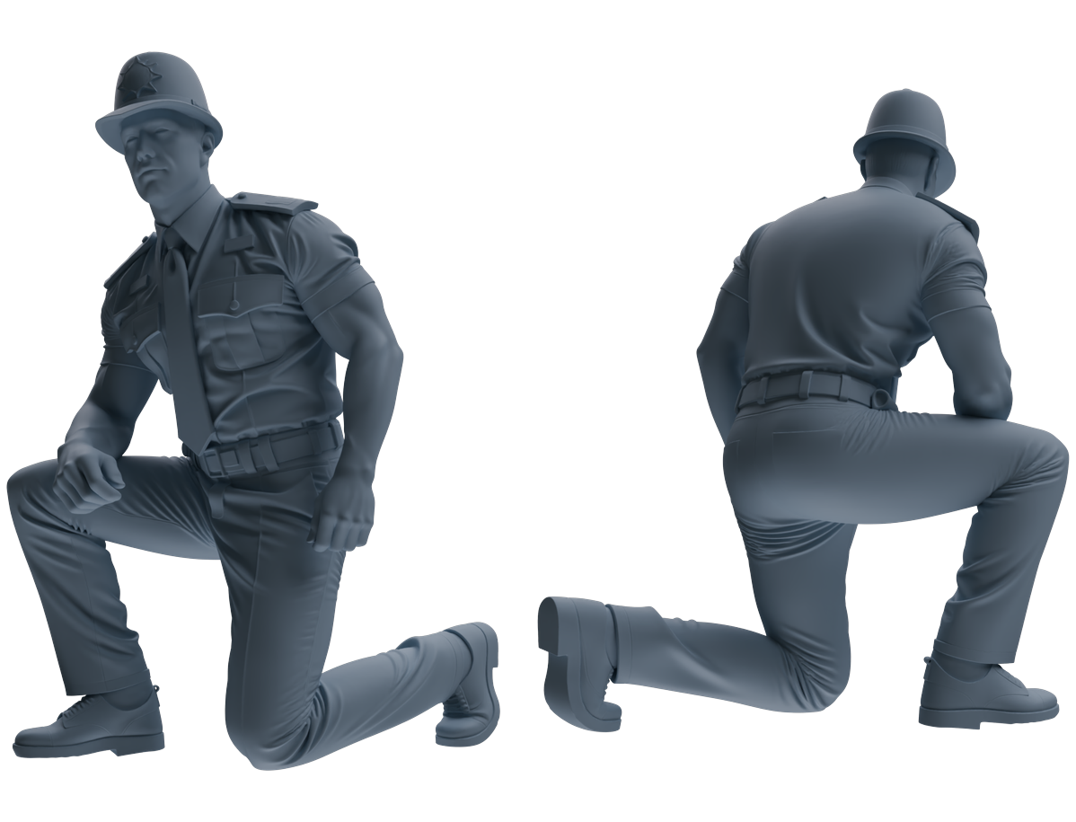 MRY-SFW LYGR798 Modern British Police Six-Person Scolding Group