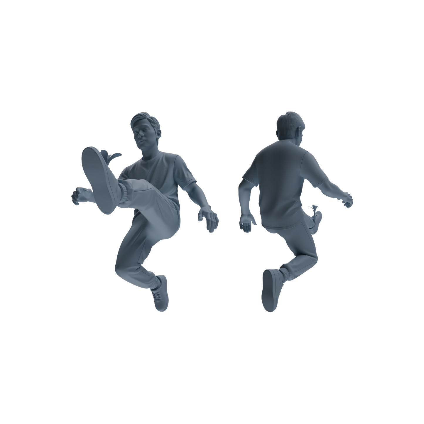 MRY-SFW LYTR796 Shuttlecock Kicking Figure Modern Model 4 pcs Miniature Car Diorama Figures Scene Props Accessories Resin