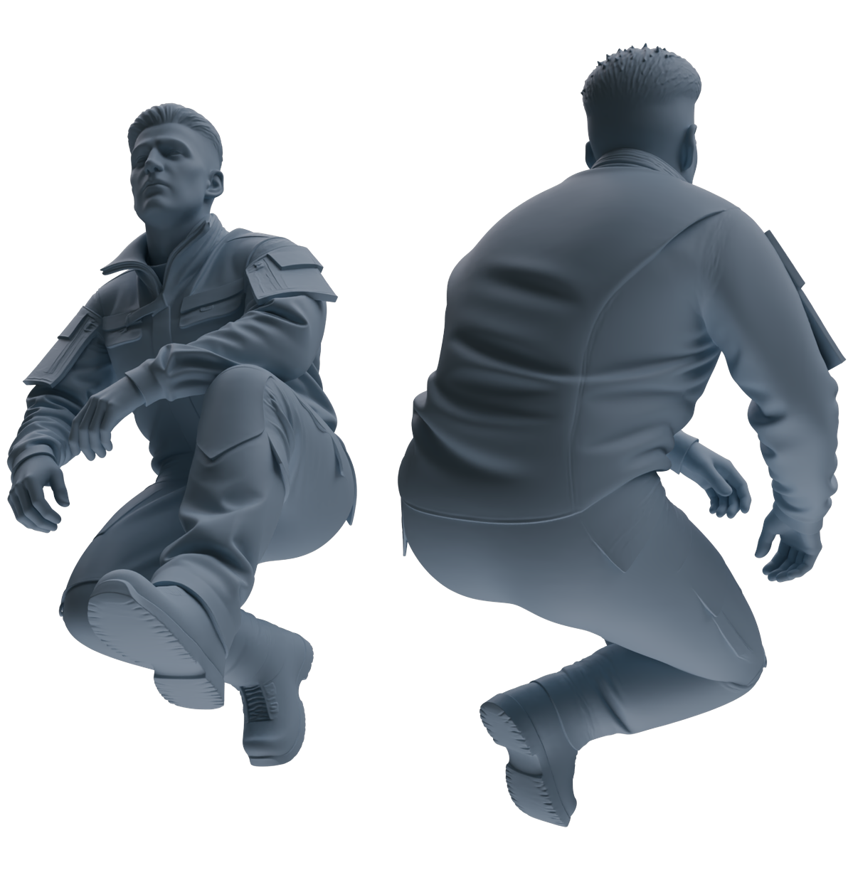 MRY-SFW LYGR688 Modern U.S. Military Six-Person Crawling Group
