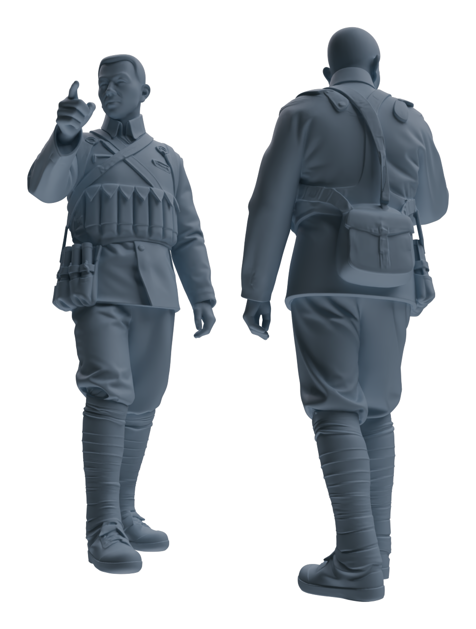 MRY-SFW LYGR610 Historical People's Liberation Army Six-Person Command Group