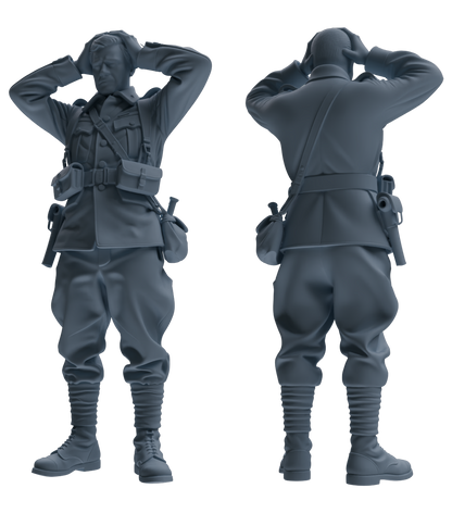 MRY-SFW SSTR197 Miniatures Soldier Model Kit Multi-Pose Soldier Modern Model 5 pcs