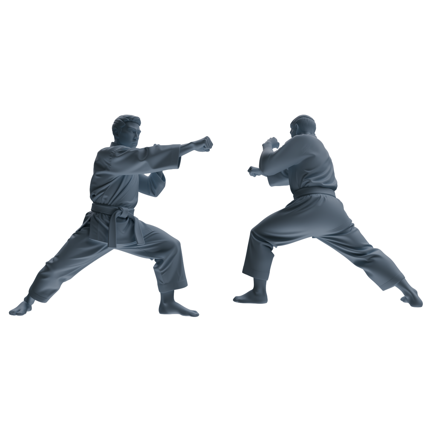 MRY-SFW LYTR815 Karate Male Athlete Figure Modern Model 6 pcs Miniature Car Diorama Figures Scene Props Accessories Resin
