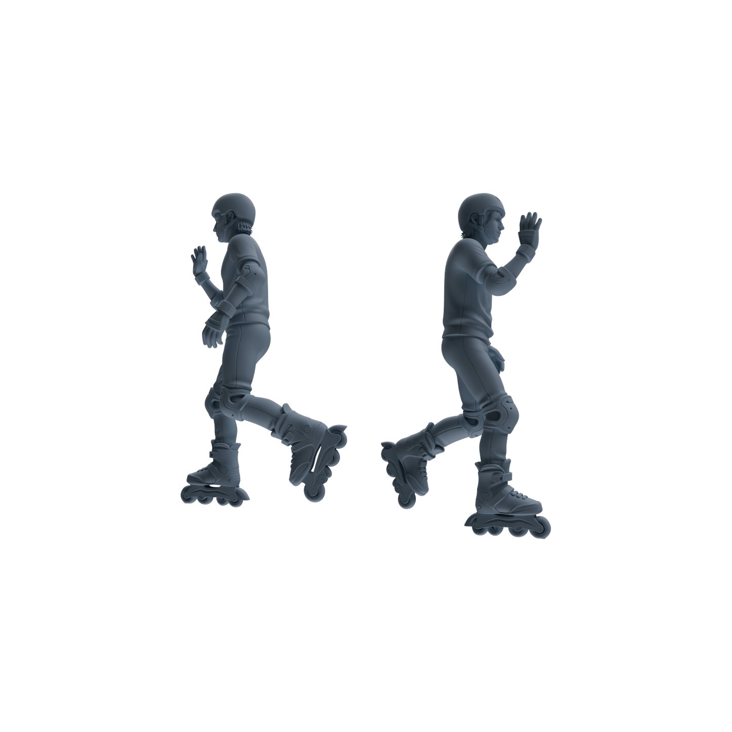 MRY-SFW LYTR799 Roller Skating Figure Modern Model 5 pcs Miniature Car Diorama Figures Scene Props Accessories Resin