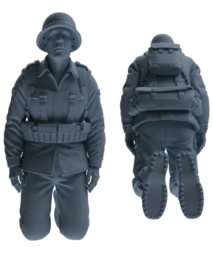 MRY-SFW SSTR208 Miniatures Soldier Model Kit Multi-Scenario Soldier Pose Modern Model 5 pcs