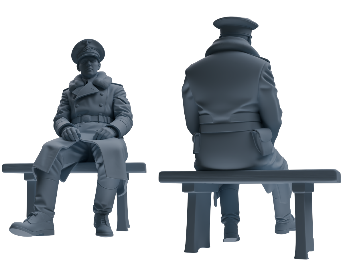 MRY-SFW LYGR708 WWII German Army War Scene Six-Person Tactical Designation Group