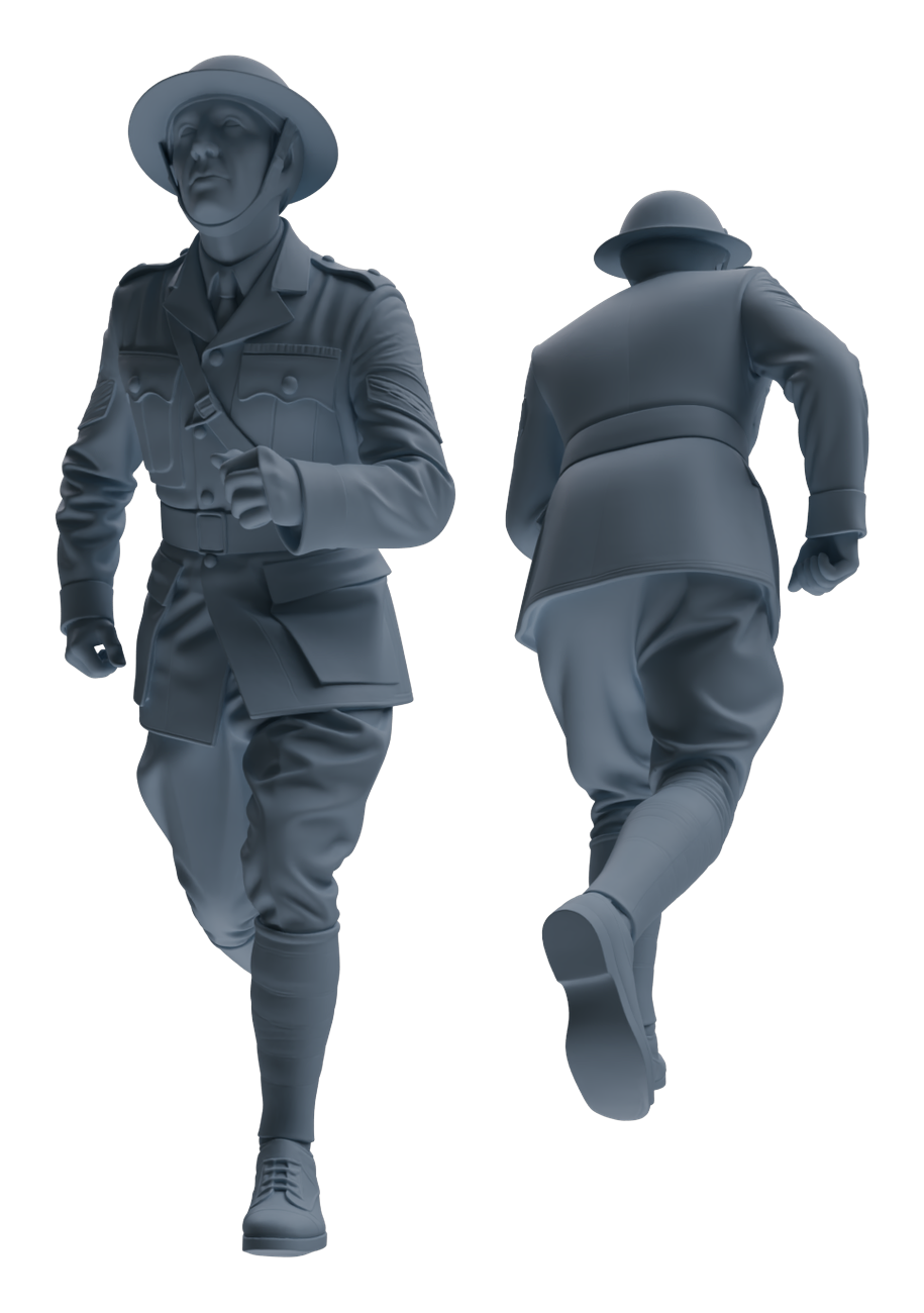 MRY-SFW LYGR599 Historical WWII British Army Six-Person Daily Routine