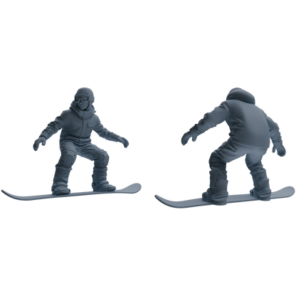 MRY-SFW LYTR786 Skiing Figure Modern Model 4 pcs Miniature Car Diorama Figures Scene Props Accessories Resin