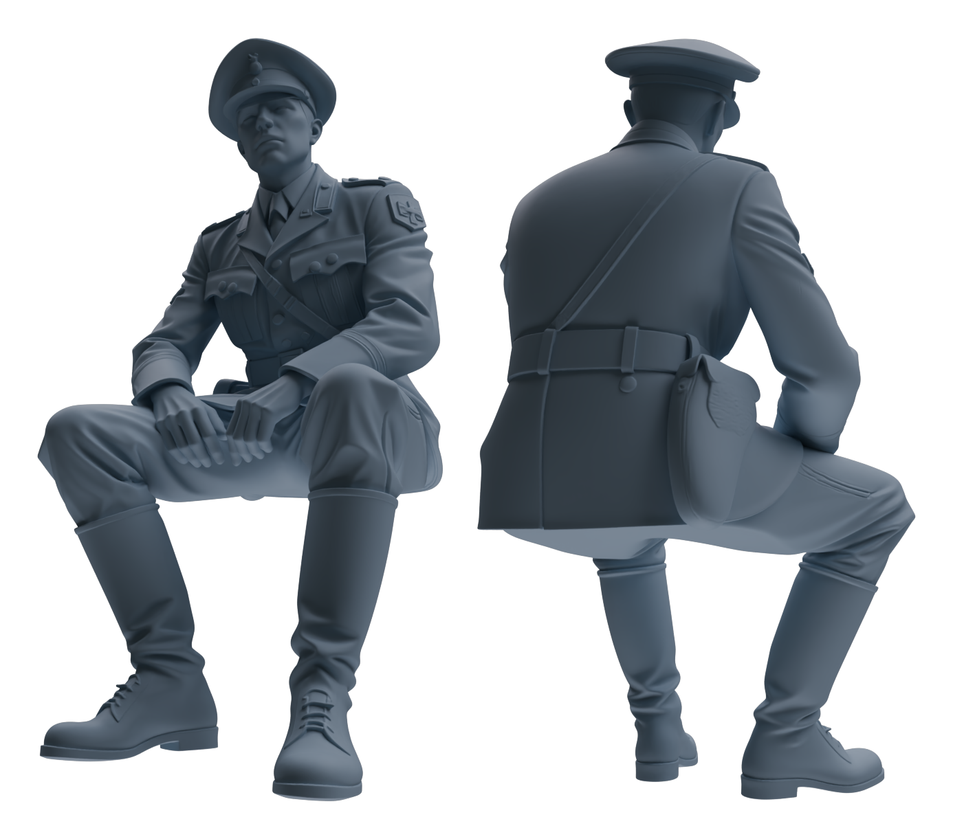 MRY-SFW LYGR587 WWII French Army Seven-Person Rest Group