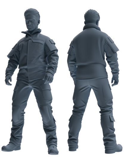 MRY-SFW LYGR694 Modern U.S. Military Six-Person Saluting Group
