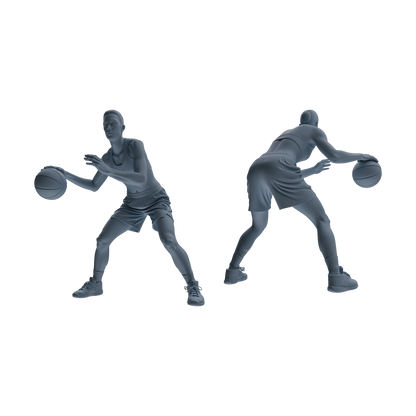 MRY-SFW LYTR807 Female Basketball Player Figure Modern Model 6 pcs Miniature Car Diorama Figures Scene Props Accessories Resin
