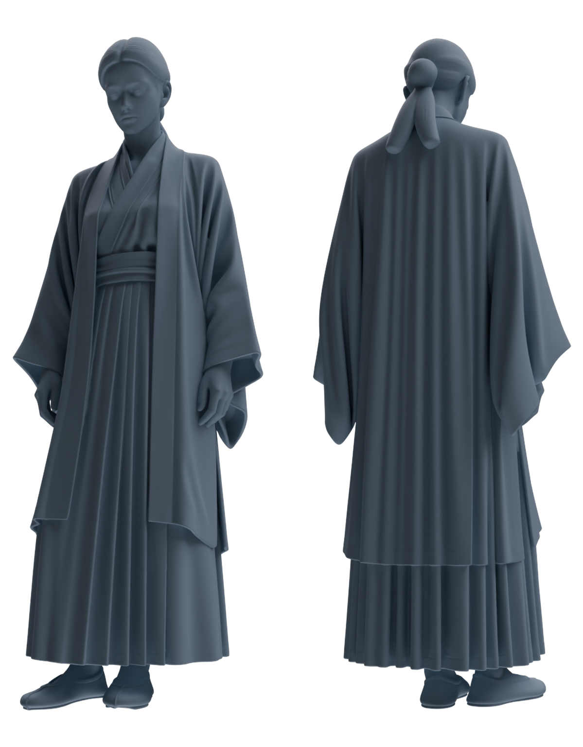 MRY-SFW LYTR890 Ancient Hanfu Woman Figure Modern Model 3 pcs