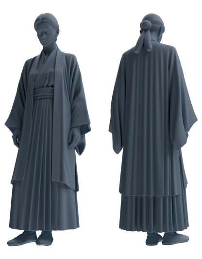 MRY-SFW LYTR890 Ancient Hanfu Woman Figure Modern Model 3 pcs