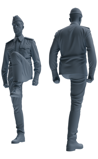 MRY-SFW LYGR728 WWII Soviet Army War Scene Six-Person Physical Training Group