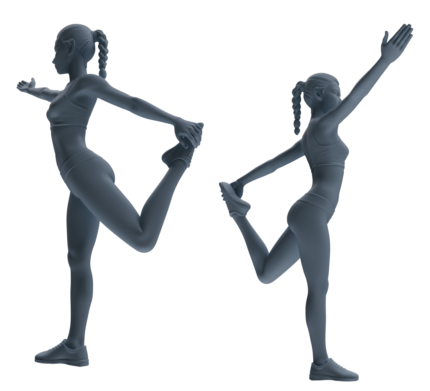 MRY-SFW LYTR830 Yoga Female Athlete Figure Modern Model 6 pcs Miniature Car Diorama Figures Scene Props Accessories Resin