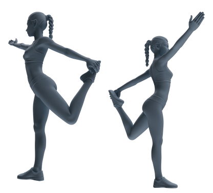MRY-SFW LYTR830 Yoga Female Athlete Figure Modern Model 6 pcs Miniature Car Diorama Figures Scene Props Accessories Resin