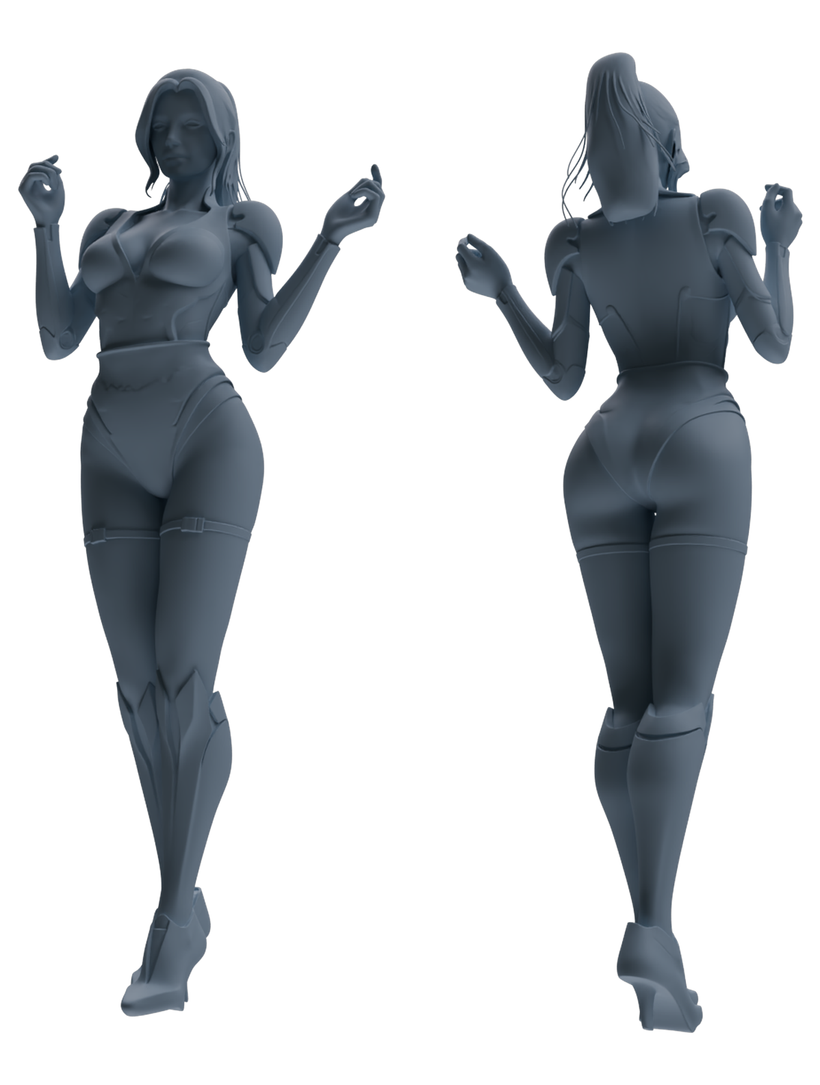 MRY-SFW LYTR878 Sci-Fi Modified Woman Figure Modern Model 4 pcs