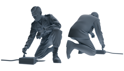 MRY-SFW SSTR190 Miniatures Soldier Model Kit Demolition Command Soldier Pose Modern Model 4 pcs