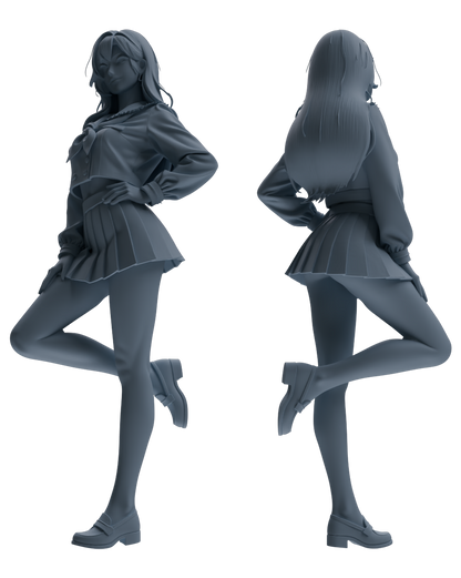 MRY-SFW LYTR885 College Style Sailor Uniform Girl Figure Modern Model 3 pcs