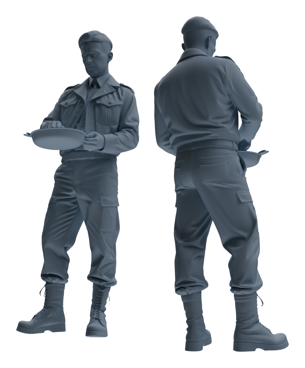 MRY-SFW LYGR593 Historical WWII U.S. Army Five-Person Dining Group