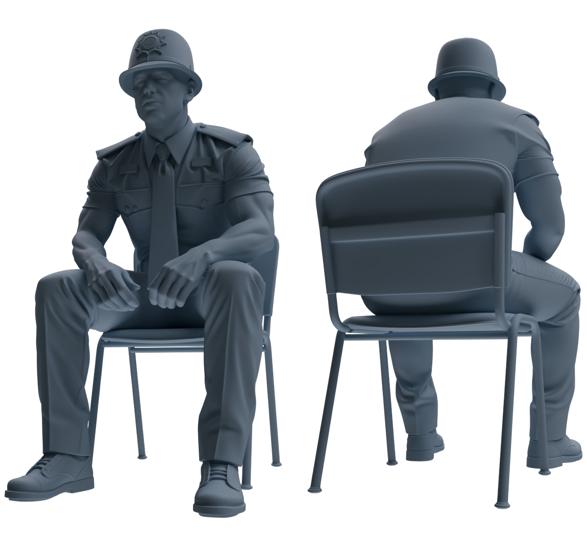 MRY-SFW LYGR802 Modern British Police Six-Person Conversation Group