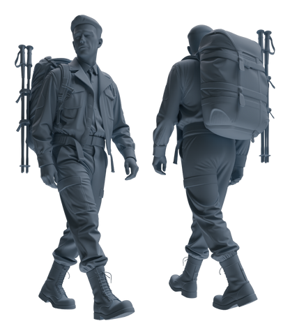 MRY-SFW LYGR591 Historical WWII U.S. Army Six-Person Carrying Group