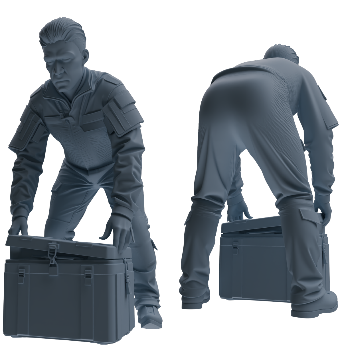 MRY-SFW LYGR699 Modern U.S. Military Six-Person Combat Readiness Group