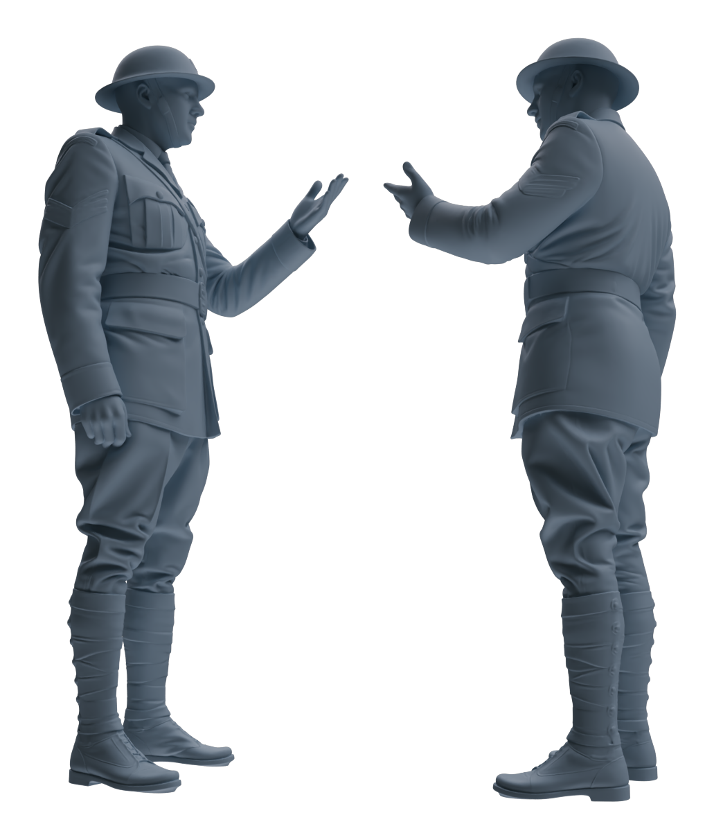 MRY-SFW LYGR600 Historical WWII British Army Six-Person Daily Routine 2
