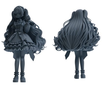 MRY-SFW LYTR871 Lolita Girl Figure Modern Model 3 pcs
