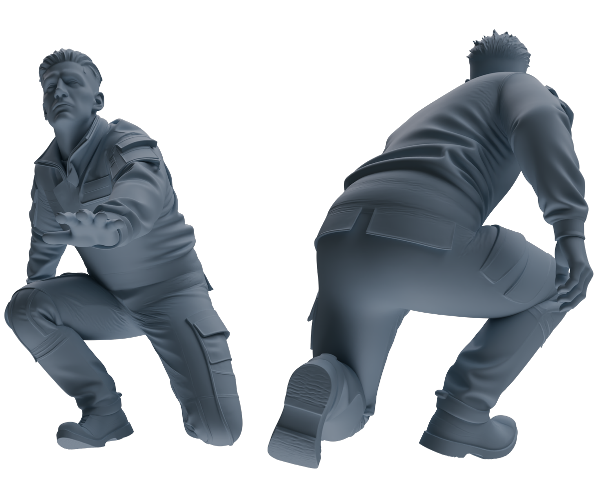 MRY-SFW LYGR687 Modern U.S. Military Six-Person Groping Group