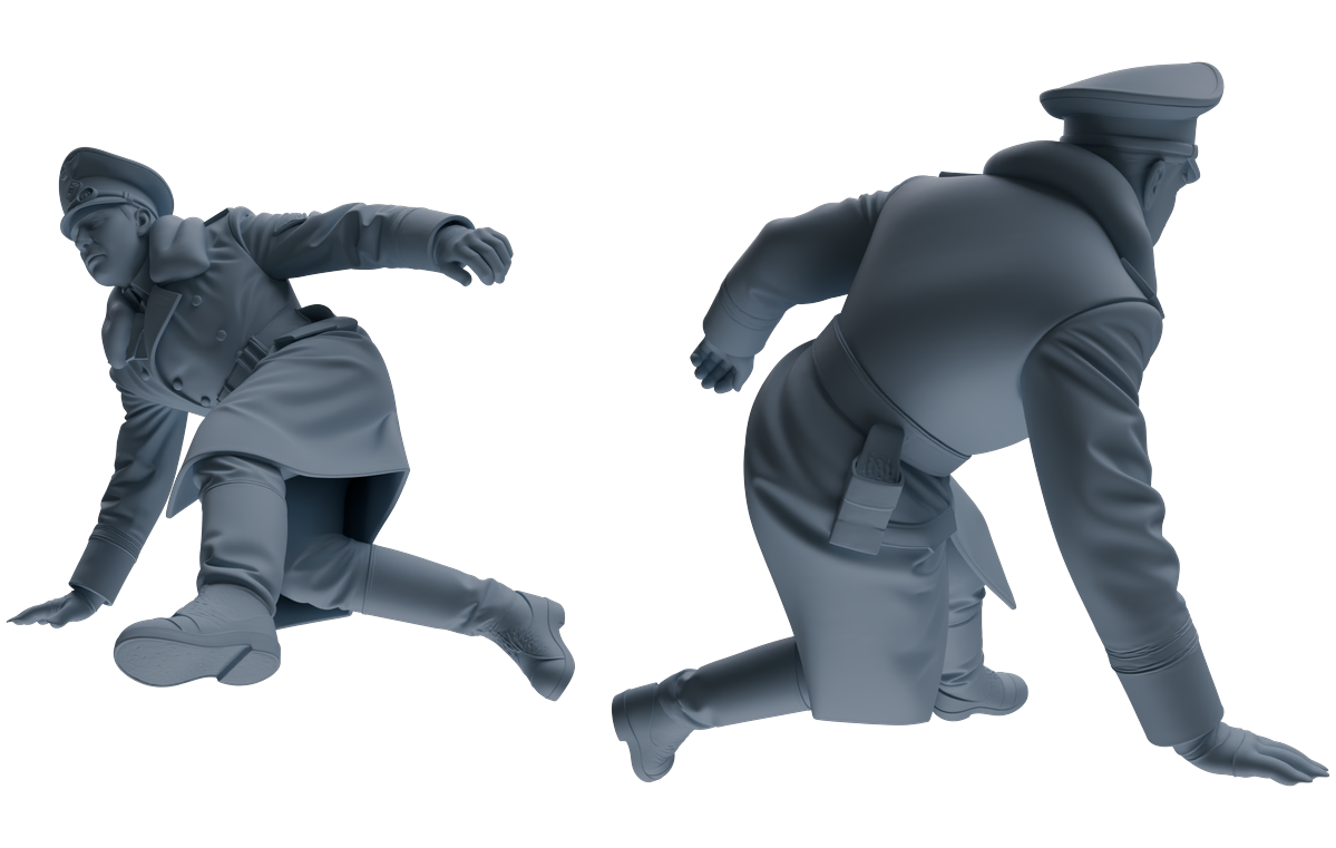 MRY-SFW LYGR703 WWII German Army Story Scene Six-Person Physical Training Group