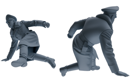 MRY-SFW LYGR703 WWII German Army Story Scene Six-Person Physical Training Group