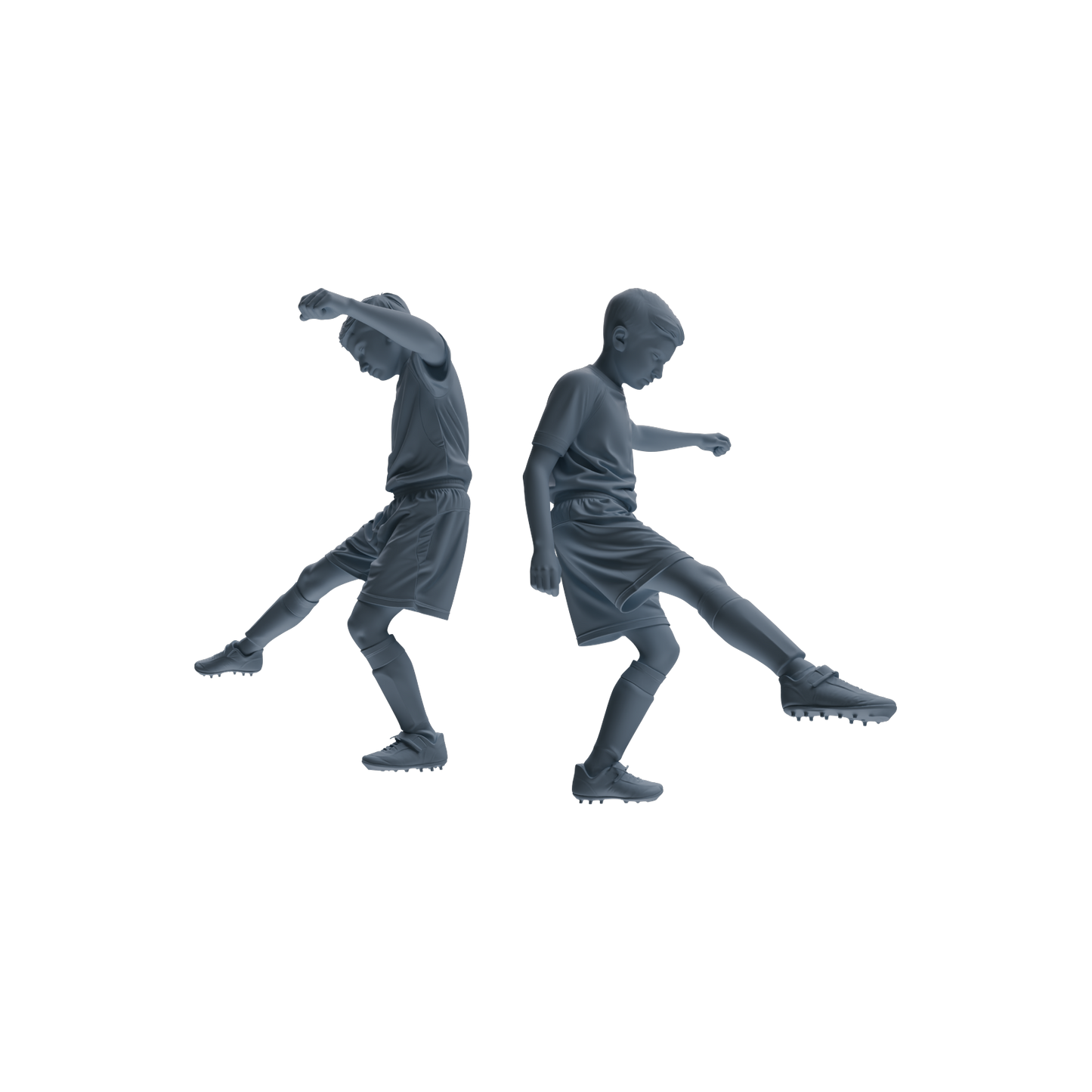 MRY-SFW LYTR811 Child Soccer Player Figure Modern Model 6 pcs Miniature Car Diorama Figures Scene Props Accessories Resin