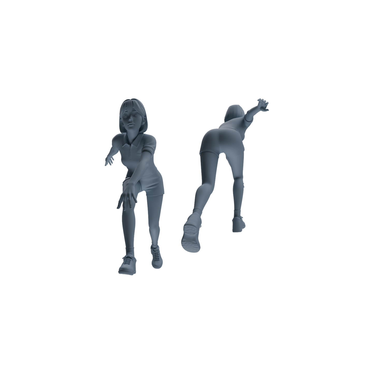 MRY-SFW LYTR797 Bowling Figure Modern Model 6 pcs Miniature Car Diorama Figures Scene Props Accessories Resin