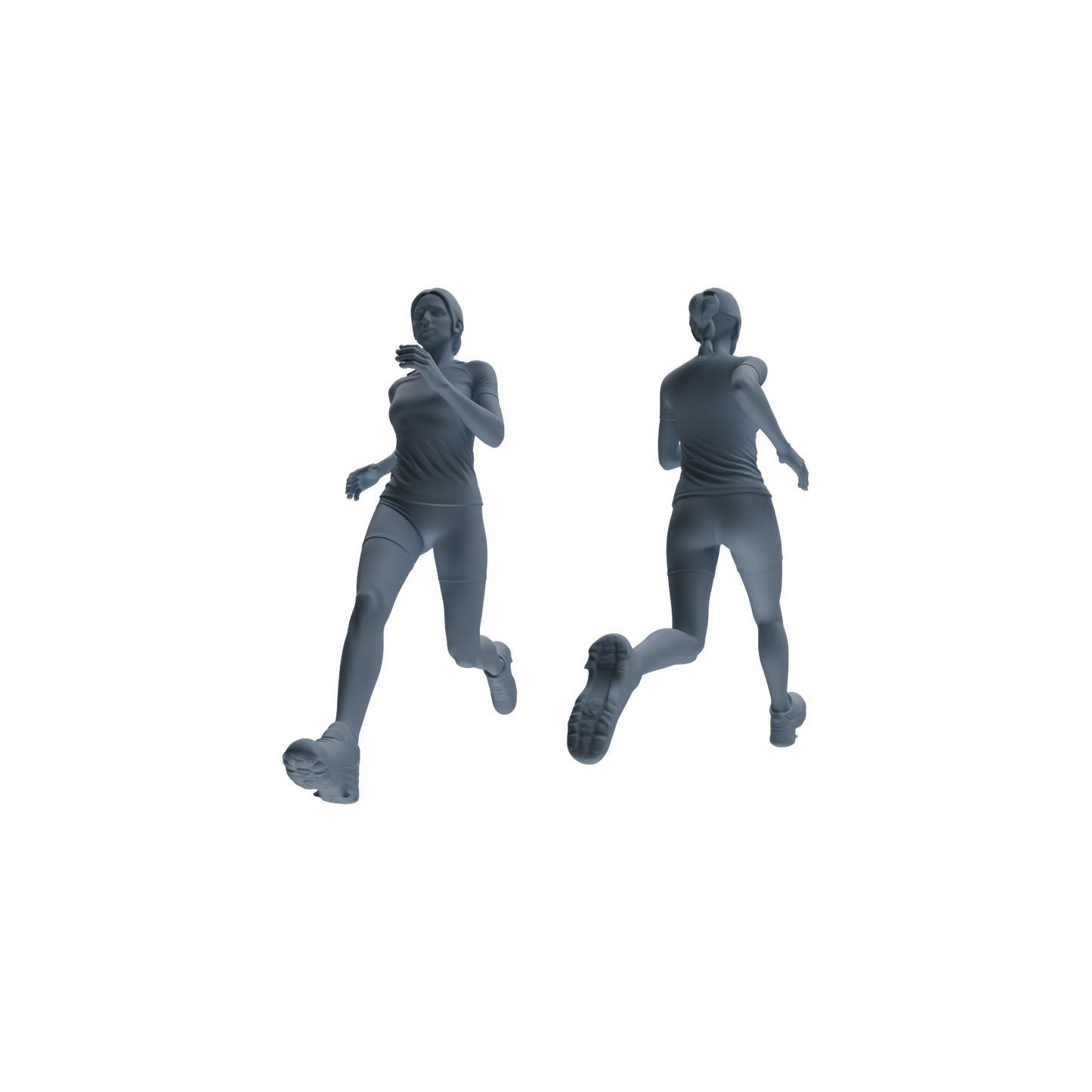 MRY-SFW LYTR821 Outdoor Running Athlete Figure Modern Model 6 pcs Miniature Car Diorama Figures Scene Props Accessories Resin